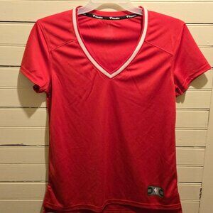 Fanatics NBA Jersey Womens M Red V Neck Short Sleeve Athletic Top Performance